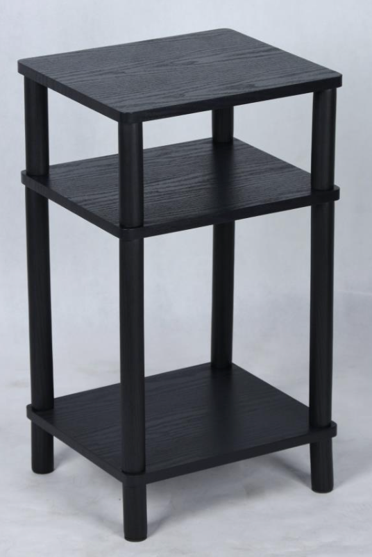 Étagère en MDF noir