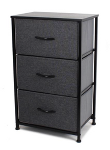 Meuble en métal avec tiroir de tissu