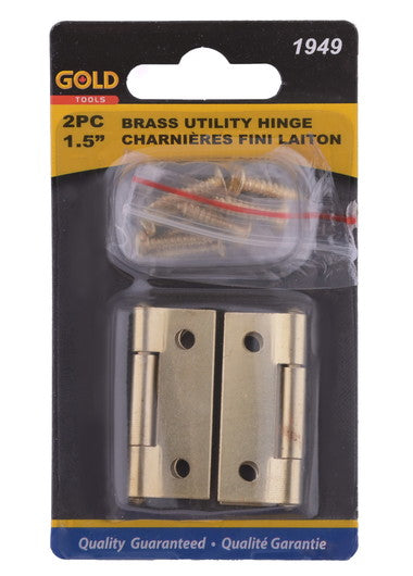 Gold charnières 1.5" pk2