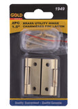 Gold charnières 1.5" pk2