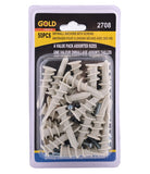 Gold ancrages pour cloisons sèches avec vis 50pcs