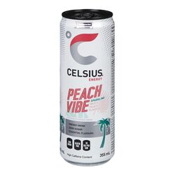 Celsius pêche blanche 355ml - Dollar Royal