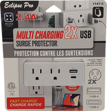 Multiprise avec prise USB-A et TYPE C