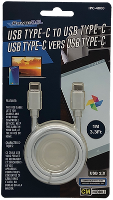 Cable usb type-c à usb type-c 1M