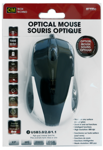 Souris optique 3d avec fil 1.4M - Dollar Royal