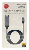 Cable Type C vers HDMI 4K