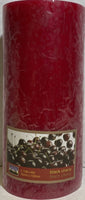 Citi-lites bougie pillar cerise noire 6
