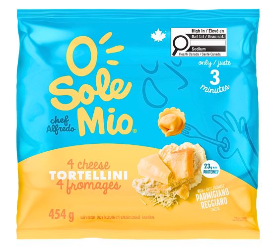 O Sole Mio tortellini 4 fromages 454g