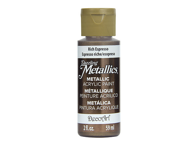 Decoart peinture métallique espresso riche 2oz