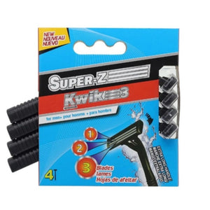 Super-Z rasoirs pour homme 3 lames pk4