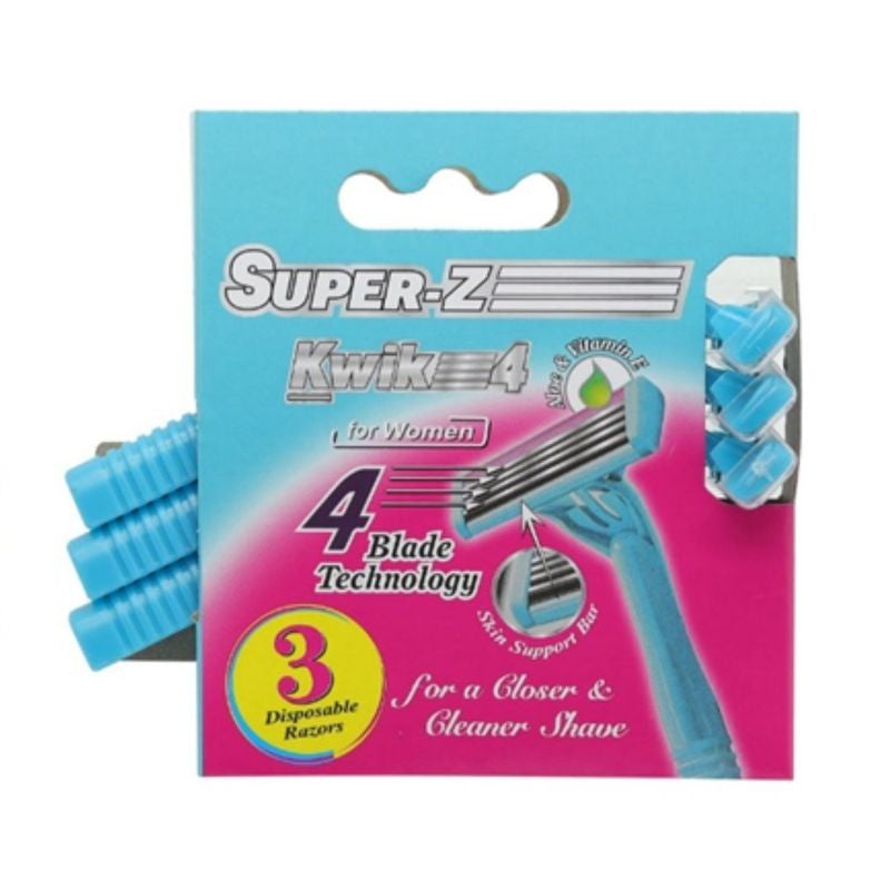 Super-Z rasoirs jetable 4 lames pk3