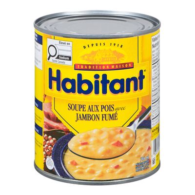 Habitant soupe aux pois et jambon fumé 796ml