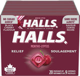 Halls menthol-lyptus cerise noire pk9