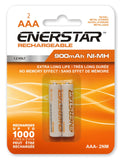 Enerstar piles rechargeables NI-MH AAA pk2 (inclus 0.20$ ecofrais)