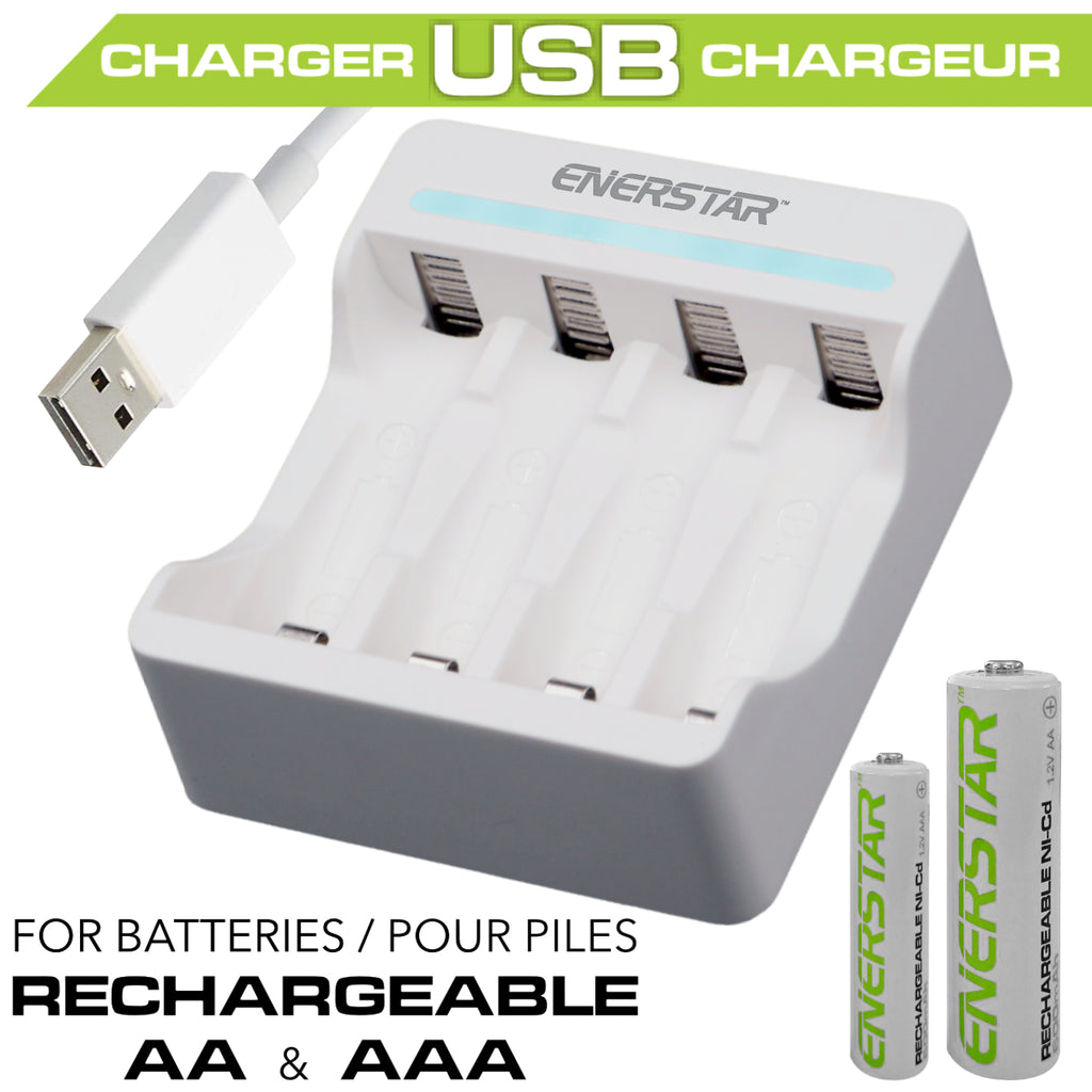 Enerstar chargeur pour piles AA & AAA