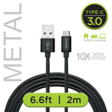 Boost cable tressé certifié USB à Type-C 6pi