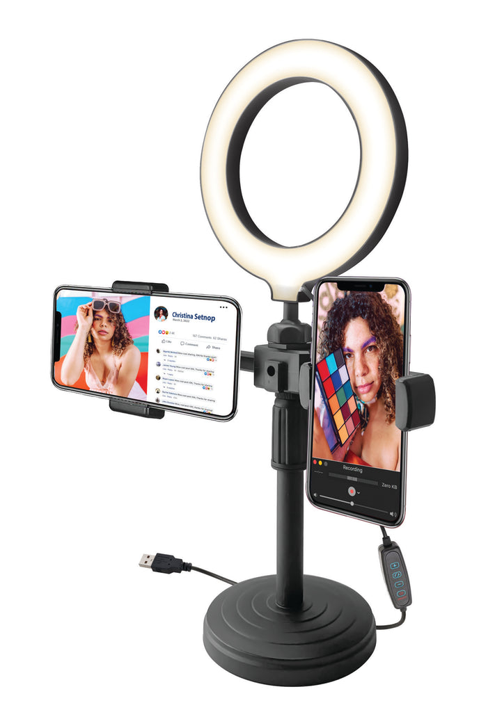 Boost support pour téléphone avec anneau LED