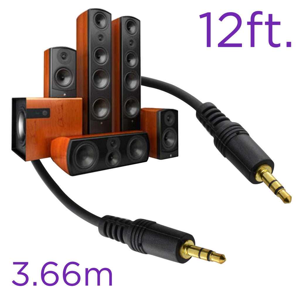 Elink cable audio 3.5mm à 3.5mm de 12 pieds