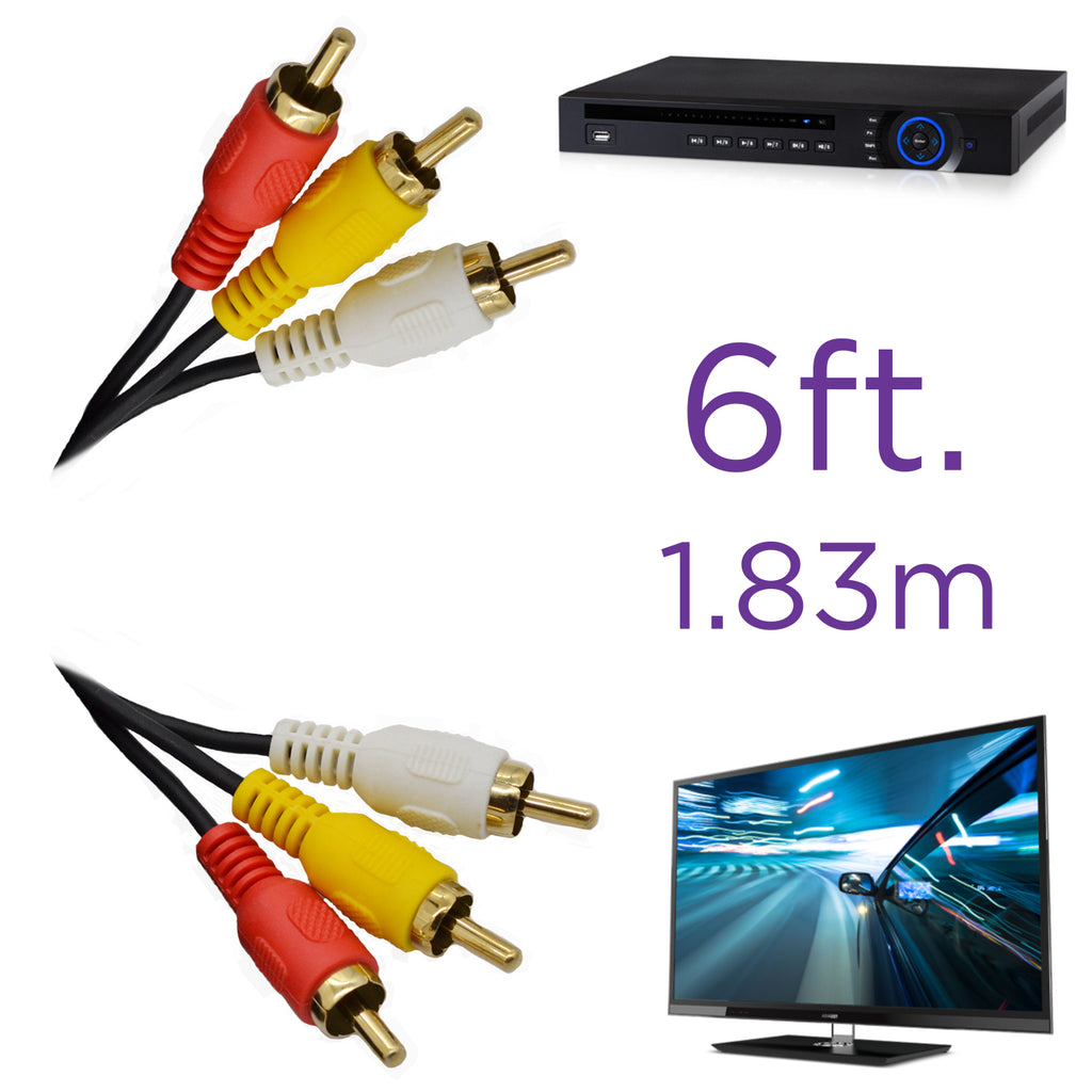 Elink cable audio/video à audio/video de 6 pieds