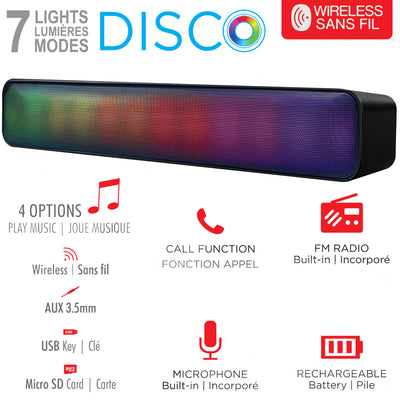 Escape haut-parleur stereo sans fil avec FM radio