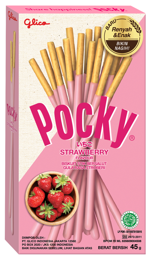 Pooky bâtonnet avec trempage au fraise 45g