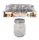 Ensemble de 12 pots style mason 500ml