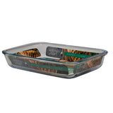 Plat de cuisson en verre 2.2L