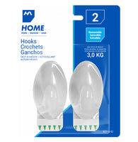 Homeaide crochets amovibles pk2