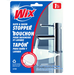 Bouchon pour baignoire et lavabo