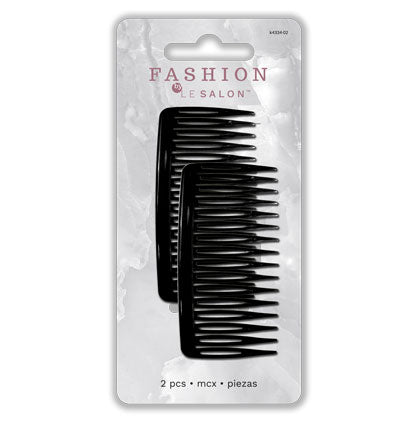 Pince peignes noir 2pc