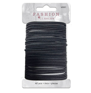 Élastique pour cheveux noir pk40
