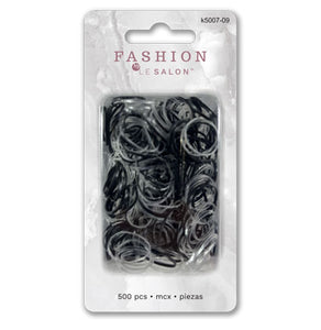 Élastiques mini noir et transparent pk500