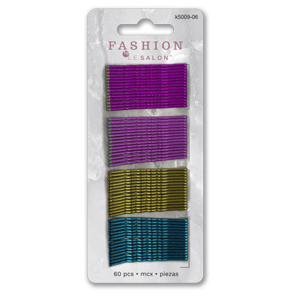 Pinces à cheveux colorées mix 60pcs