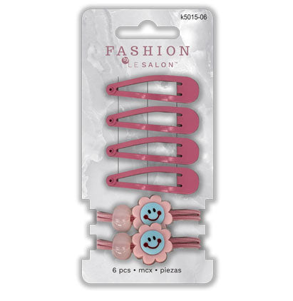 Barrettes à cheveux avec élastiques pk6