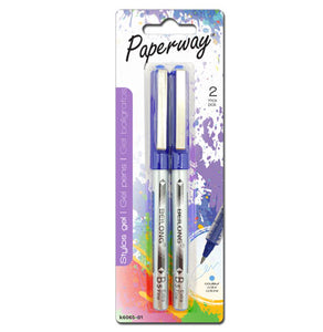 Pack of 2 blue gel pens