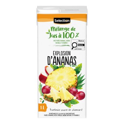 Selection jus explosion d'ananas 1l