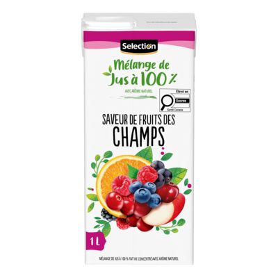 Selection jus fruits des champs 1l
