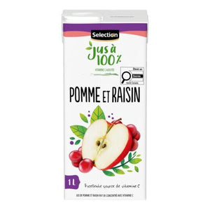 Selection jus pomme et raisin 1l
