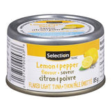 Selection thon pâle émietté saveur poivre et citron 85g