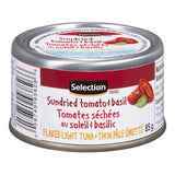 Selection thon pâle émietté tomates séchées au soleil et basilic 85g