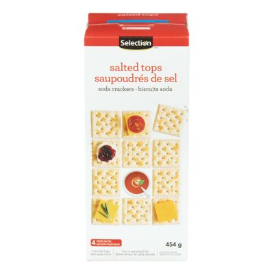 Selection biscuits soda avec sel 454g