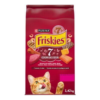 Friskies nourriture sèche 7 coups de coeurs 1.42kg