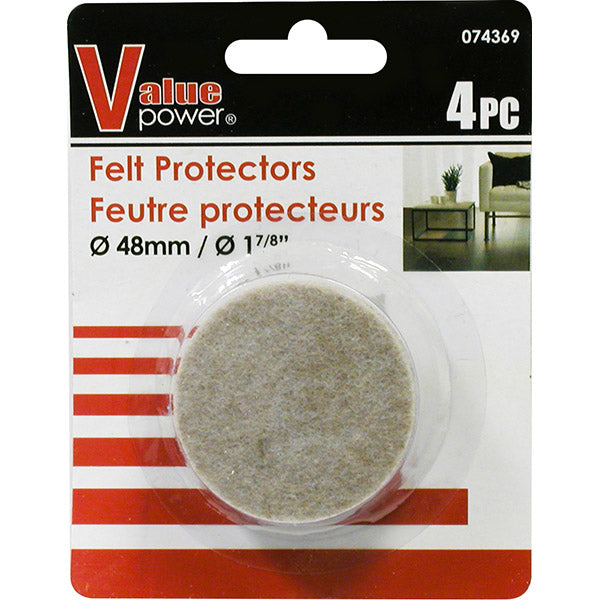 Protecteur de feutre rond 2"