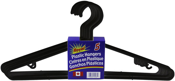 Royal plastic hangers pk5