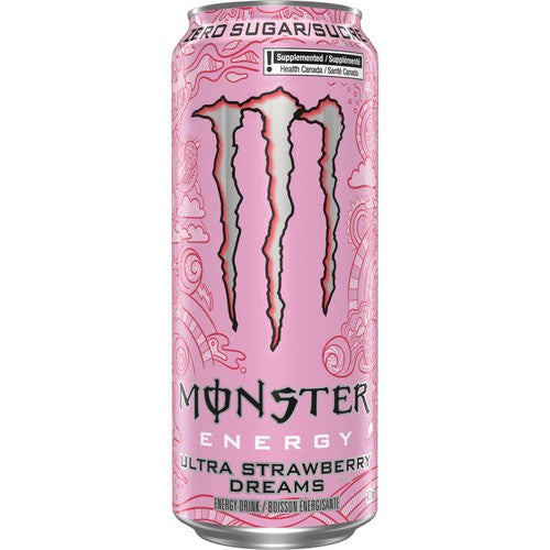 Monster ultra rêves aux fraises 473ml