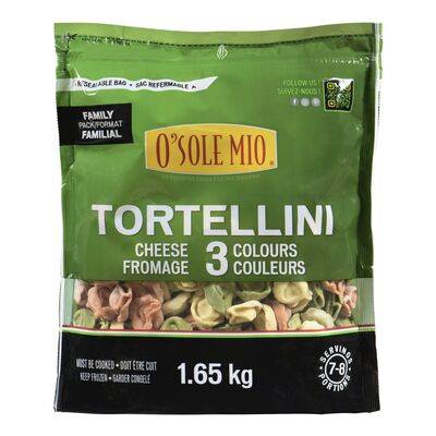 O'Sole Mio tortellini 3 couleurs au fromage 1.65kg