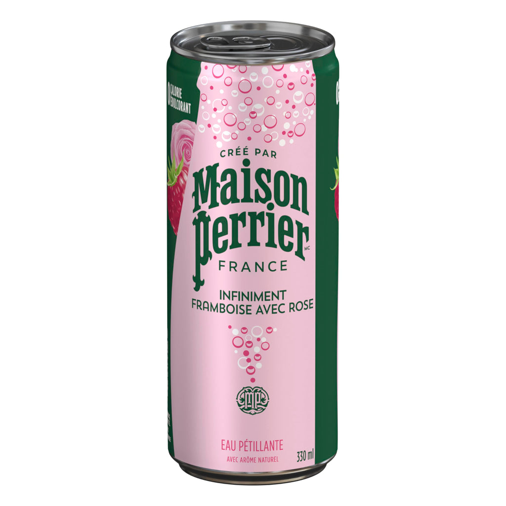 Perrier framboise avec rose 330ml