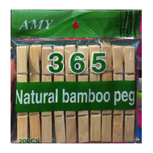 Épingles à linge en bambou