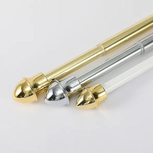 Tringle à rideaux blanc 5/8" 66-120"