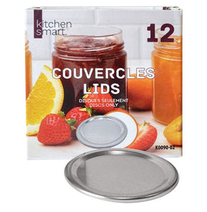 Couvercles disque de pot mason 70mm pqt12